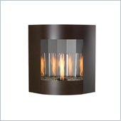 Inspiration Indoor/Outdoor Wall Hanging Gel Fireplace in Sedona Brown
