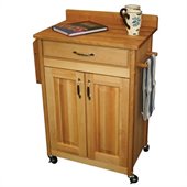 Catskill Craftsmen Deluxe Butcher Block Kitchen Cart
