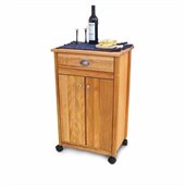 Catskill Craftsmen Birch Hardwood Cuisine Butcher Block Kitchen Cart in Natural Finish