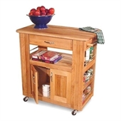Catskill Craftsmen Heart of the Kitchen Butcher Block Island in Natural Finish