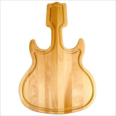 Catskill Craftsmen Guitar Shaped Hardwood Cutting Board