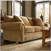 Broyhill Cambridge Three Seat Sofa with Attic Heirlooms Wood Stain