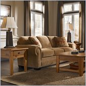 Broyhill Cambridge Queen Good Night Sleeper Sofa with Attic Heirlooms Wood Stain