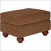 Broyhill Cierra Rust Brown Ottoman with Cherry Wood Stain