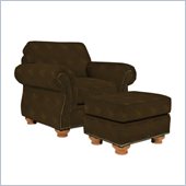 Broyhill Laramie Brown Chair with Attic Heirlooms Wood Stain