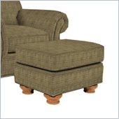 Broyhill Laramie Olive Ottoman with Attic Heirlooms Wood Stain