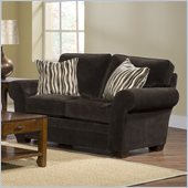Broyhill Zachary Dark Brown Loveseat with Affinity Wood Finish