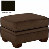 Broyhill Dark Brown Zachary Ottoman with Affinity Wood Finish