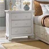 Broyhill Mirren Harbor 3 Drawer Night Stand in White