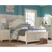 Broyhill Mirren Harbor Panel Storage Bed 4 Piece Bedroom Set in White