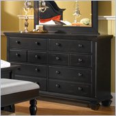 Broyhill Mirren Pointe Drawer Dresser in Chocolate Brown
