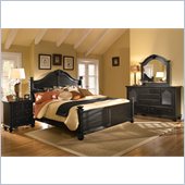 Broyhill Mirren Pointe Arched Panel Bed 4 Pc Bedroom Set in Chocolate