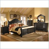 Broyhill Mirren Pointe Arched Panel Bed 5 Pc Bedroom Set in Chocolate