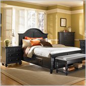 Broyhill Mirren Pointe Panel Storage Bed 2 Pc Bedroom Set in Chocolate