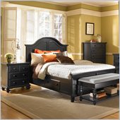Broyhill Mirren Pointe Panel Storage Bed 3 Pc Bedroom Set in Chocolate