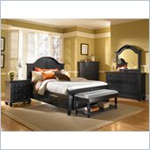 Broyhill Mirren Pointe Panel Storage Bed 5 Pc Bedroom Set in Chocolate