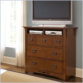 Broyhill Artisan Ridge Media Chest in Warm Nutmeg