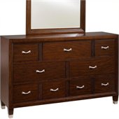 Broyhill Eastlake 2 Drawer Dresser in Warm Brown Cherry