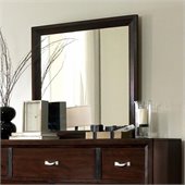Broyhill Eastlake 2 Landscape Dresser Mirror in Warm Brown Cherry