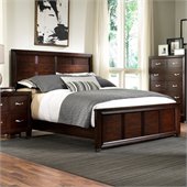 Broyhill Eastlake 2 Panel Bed in Warm Brown Cherry