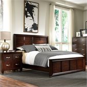 Broyhill Eastlake 2 Panel Bed 2 Piece Bedroom Set in Warm Brown Cherry