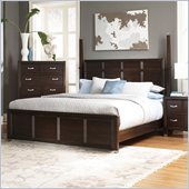 Broyhill Eastlake 2 Poster Bed in Warm Brown Cherry