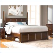 Broyhill Eastlake 2 Poster Double Underbed Storage Bed in Brown Cherry