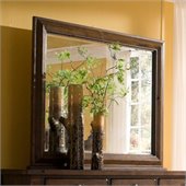 Broyhill Attic Heirlooms Oak Stain Dresser Mirror with Back Supports