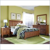 Broyhill Attic Heirlooms Vintage Sleigh Bed 4 Piece Bedroom Set