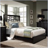 Broyhill Perspectives Lattice Low Profile Bed in Graphite Finish