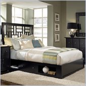 Broyhill Perspectives Lattice Low Underbed Storage Bed in Graphite
