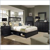 Broyhill Perspectives Lattice Storage Bed 5 Pc Bedroom Set in Graphite