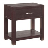 Broyhill Primo Vista 1 Drawer Night Stand with Shelf in Black Stain