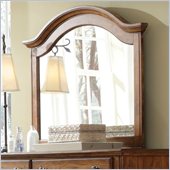 Broyhill Hayden Place Arched Dresser Mirror in Warm Golden Oak