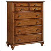 Broyhill Hayden Place 5 Drawer Chest in Warm Golden Oak