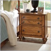 Broyhill Hayden Place 2 Drawer Night Stand in Warm Golden Oak