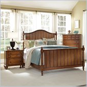 Broyhill Hayden Place Panel Bed 2 Piece Bedroom Set in Oak