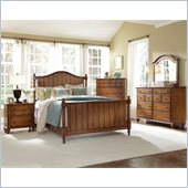 Broyhill Hayden Place Panel Bed 5 Piece Bedroom Set in Oak