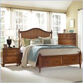 Broyhill Hayden Place Panel Storage Bed 2 Piece Bedroom Set in Oak