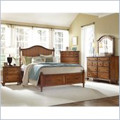 Broyhill Hayden Place Panel Storage Bed 5 Piece Bedroom Set in Oak