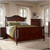 Broyhill Hayden Place Panel Bed in Rich Dark Cherry