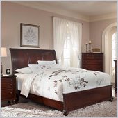 Broyhill Hayden Place Sleigh Bed in Rich Dark Cherry