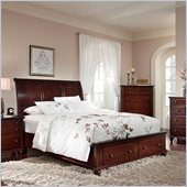 Broyhill Hayden Place Panel Storage Bed in Rich Dark Cherry