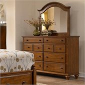 Broyhill Hayden Place Arched Dresser Mirror in Light Cherry