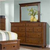 Broyhill Hayden Place Landscape Dresser Mirror in Light Cherry