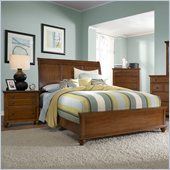 Broyhill Hayden Place Sleigh Bed 2 Piece Bedroom Set in Light Cherry