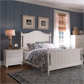 Broyhill Hayden Place Panel Bed 2 Piece Bedroom Set in White
