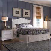 Broyhill Hayden Place Panel Storage Bed 2 Pc Bedroom Set in White