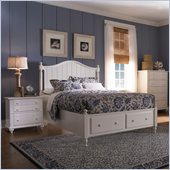 Broyhill Hayden Place Panel Storage Bed 3 Pc Bedroom Set in White