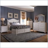 Broyhill Hayden Place Panel Storage Bed 5 Pc Bedroom Set in White